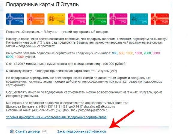 Как правильно работать с подарочными сертификатами